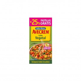 Gallina Blanca Avecrem Caldo Vegetal - (8 Pastillas) - 80g Gallina Blanca Avecrem Caldo Vegetal - (8 Pastillas) - 80g