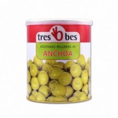 Tres Bes Aceitunas Rellenas de Anchoa - 850g