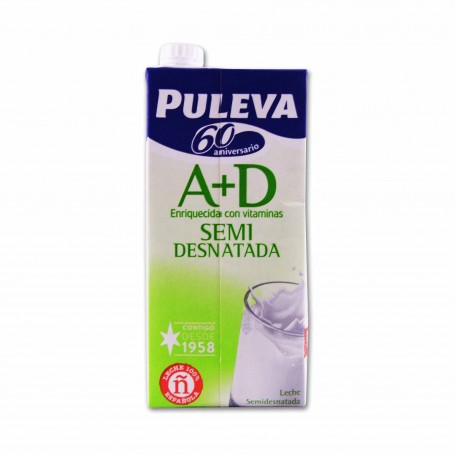 Puleva Leche Semidesnatada A + D - 1L