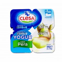 Clesa Yogur Sabor Pera - (4 Unidades) - 500g