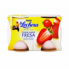 Nestlé La Lechera Yogur Sabor Fresa - (2 Unidades) - 250g