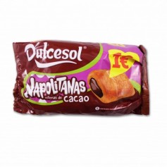 Dulcesol Napolitanas Rellenas de Cacao - (5 Unidades) - 200g