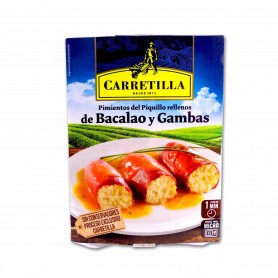 Carretilla Pimientos del Piquillo Rellenos de Bacalao y Gambas - 280g