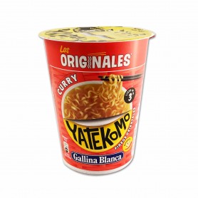 Gallina Blanca Yatekomo Curry Fideos Orientales - 61g Gallina Blanca Yatekomo Curry Fideos Orientales - 61g