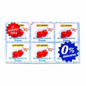 El Quijote Mermelada Diet de Fresa - (12 Unidades) - 300g El Quijote Mermelada Diet de Fresa - (12 Unidades) - 300g