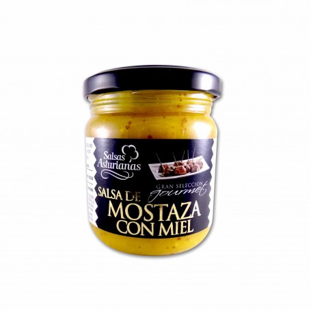 Salsas Asturianas Salsa de Mostaza con Miel Gourmet - 210g