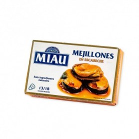 Miau Mejillones Escabeche Picantes 13-18 Piezas Ol-120 - 111g Miau Mejillones Escabeche Picantes 13-18 Piezas Ol-120 - 111g
