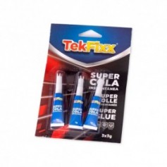 Tekfixx Pegamento Super Glue Pack de 3 - 3g